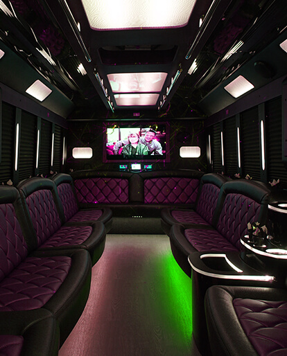 inside the party bus